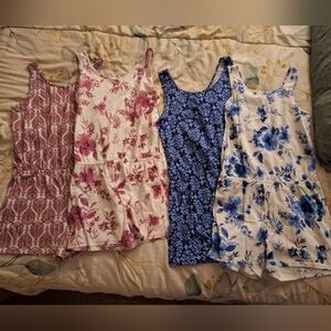 The Children's Place Girls' Floral One Piece Set - Purple, Pink, Blue